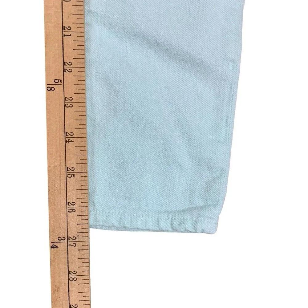 J. Crew Skinny Jeans Women's Size 24 Mint Green Light Denim Ankle Length A2484